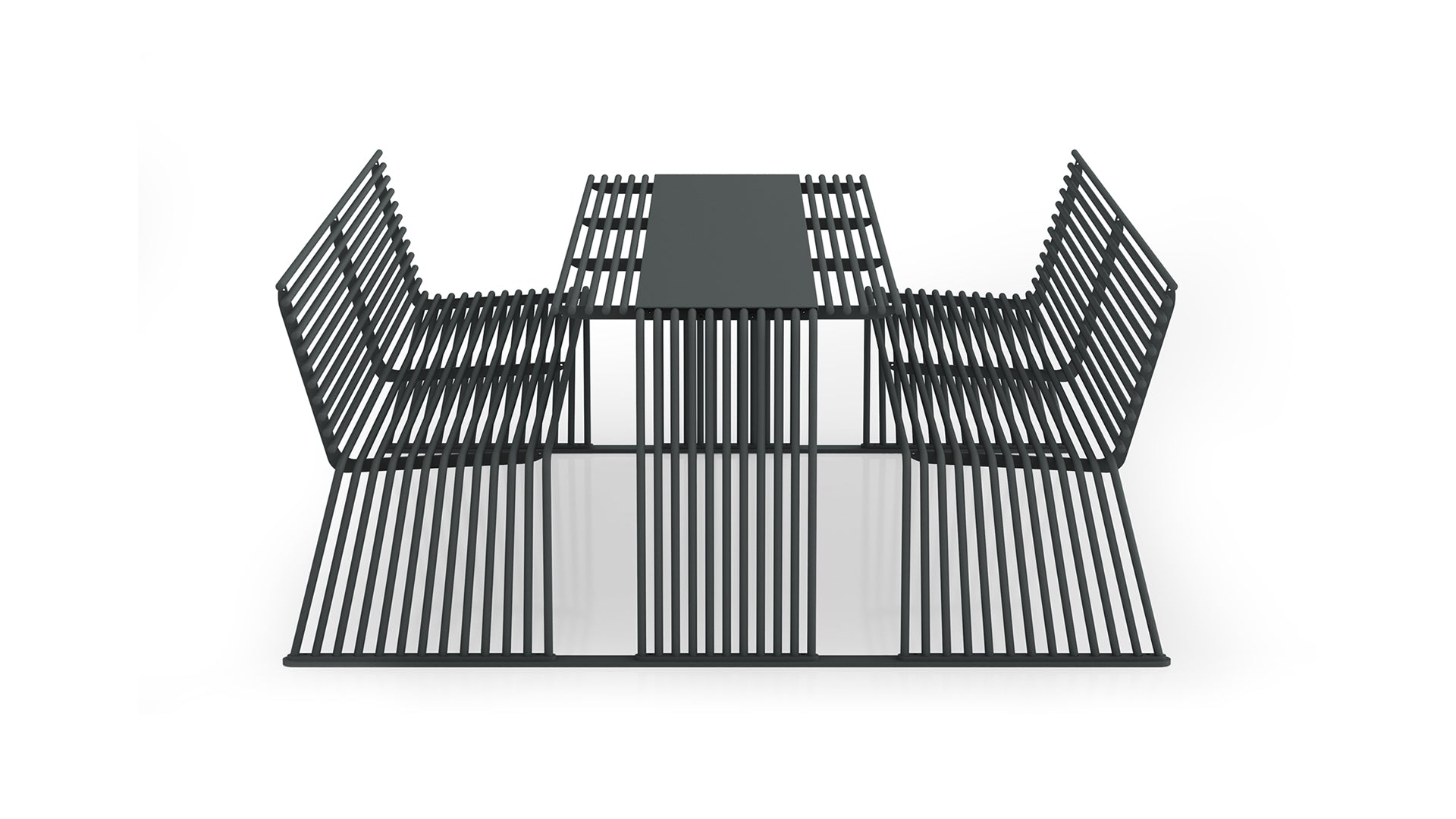 015 Table with Backrest Benches-Contract Furniture Store