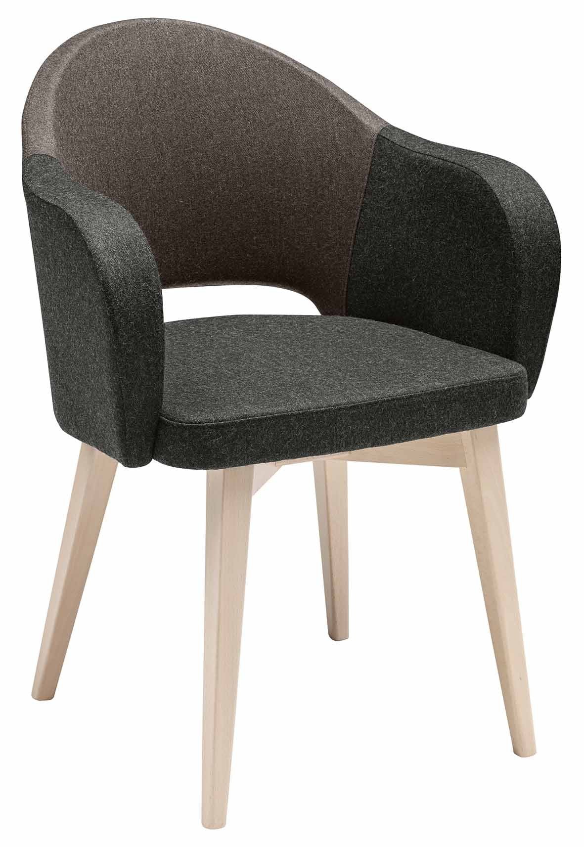 Agatha Armchair c/w Wood Legs-Metalmobil-Contract Furniture Store