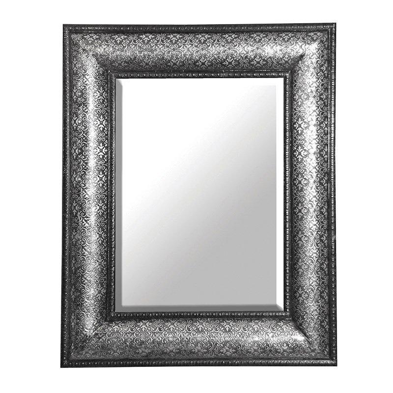 Antique Silver Embossed Large Mirror-Contract Furniture Store for hospitality & leisure and commercial projects