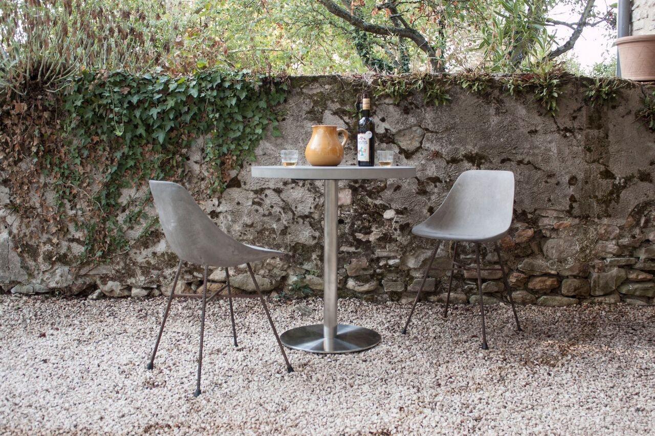 Bistro Round Concrete Dining Table-Lyon Beton-Contract Furniture Store