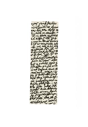 Black On White Manuscrit Rug-Contract Furniture Store