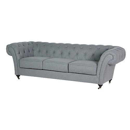 Chesterfield 3S Flared Arm Sofa-Contract Furniture Store