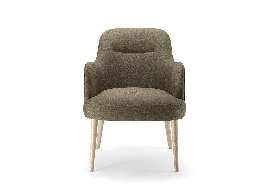 Da Vinci 02 Armchair c/w Wood Legs-Torre-Contract Furniture Store