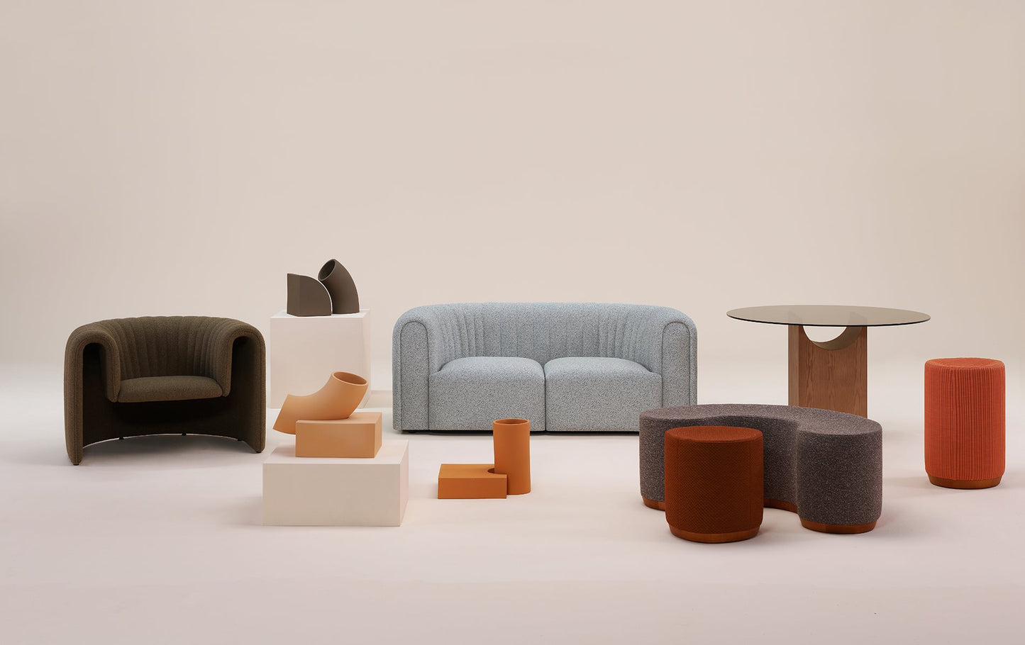 Dividuals C-Shaped Pouf-Sancal-Contract Furniture Store