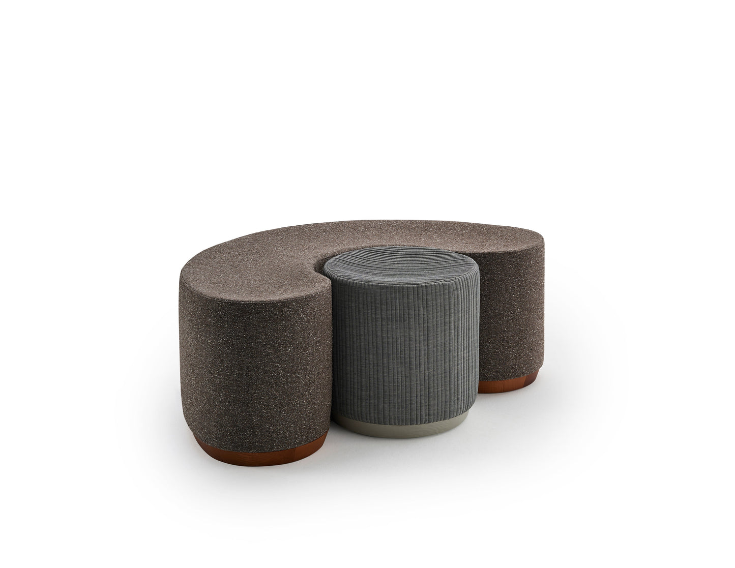 Dividuals C-Shaped Pouf-Sancal-Contract Furniture Store