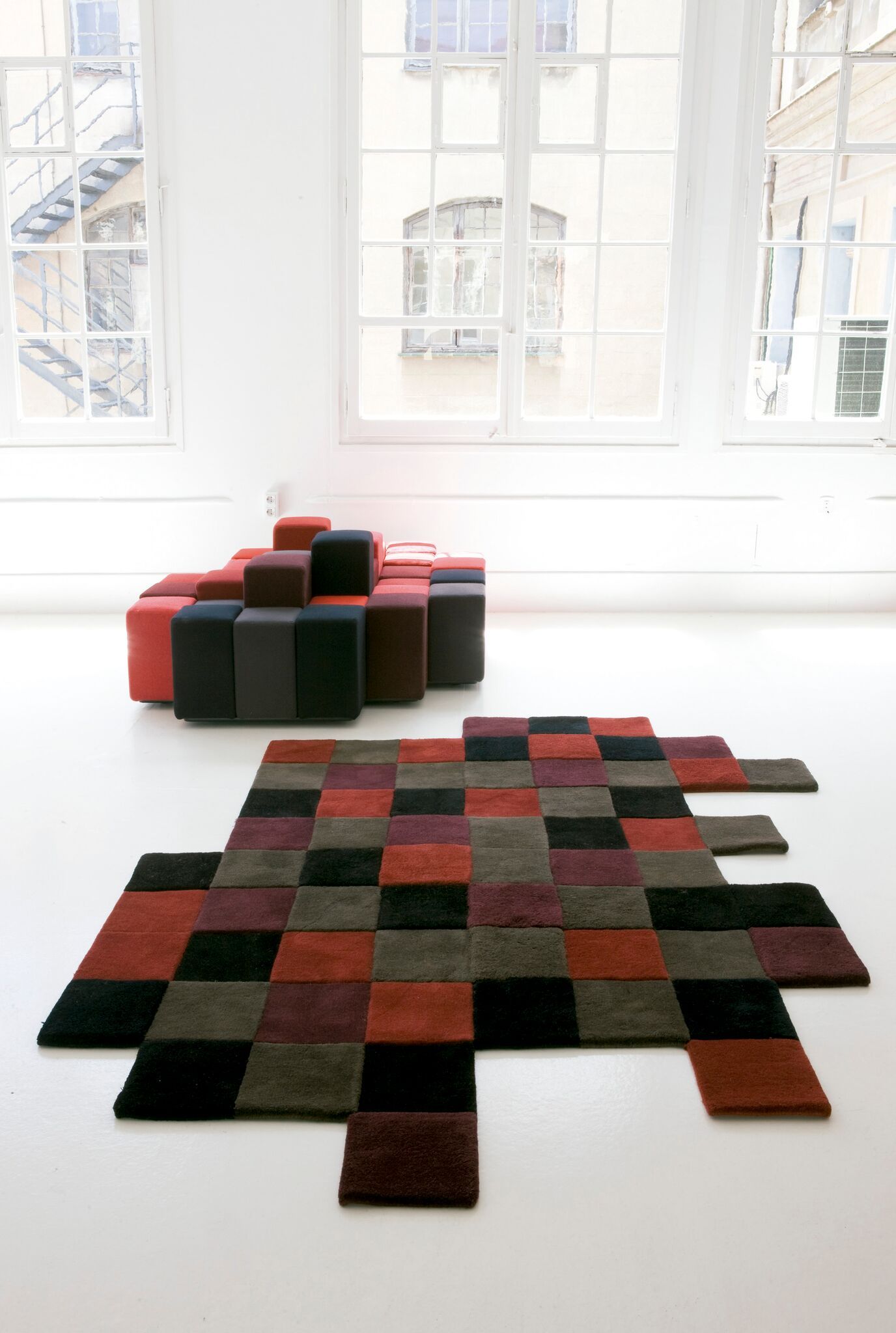 Do-Lo-Rez 2 Reds Rug-Nanimarquina-Contract Furniture Store