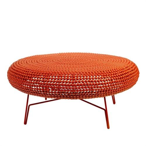 Dot Lounge XL Low Stool c/w Metal Legs-Pols Potten-Contract Furniture Store