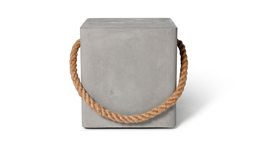 Edge Concrete Low Stool c/w Wheels-Lyon Beton-Contract Furniture Store