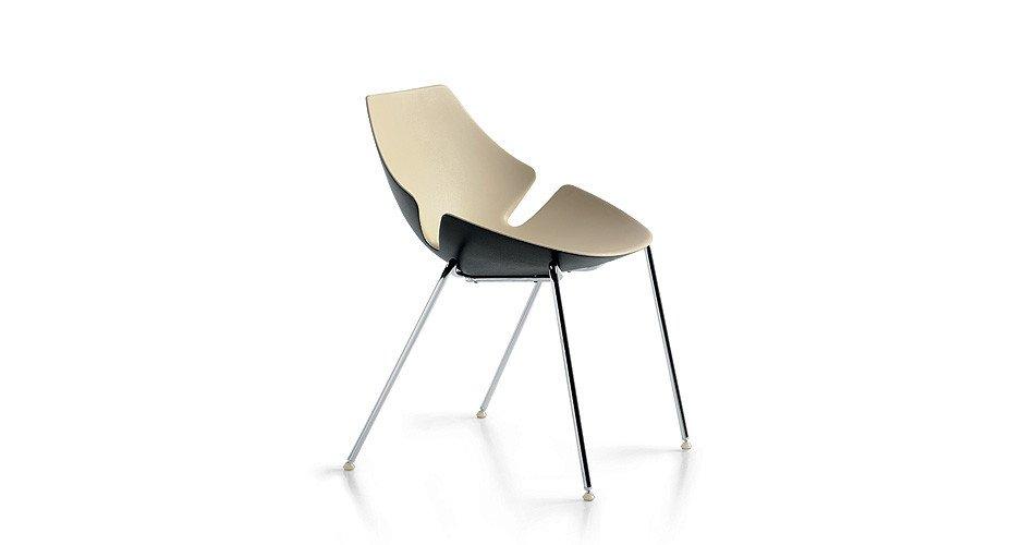 Eon Side Chair c/w Metal Legs-Diemme-Contract Furniture Store