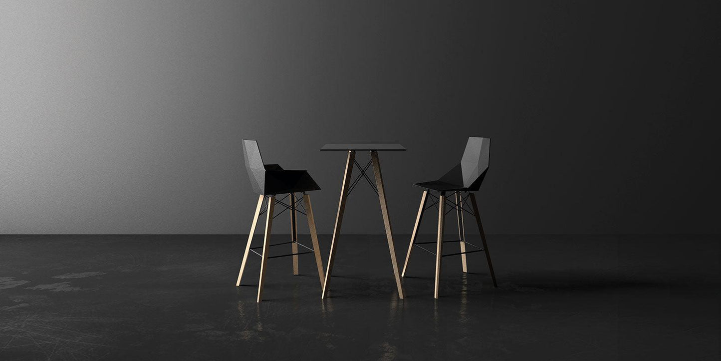 Faz Wood Poseur Table-Contract Furniture Store for hospitality, leisure & commercial projects