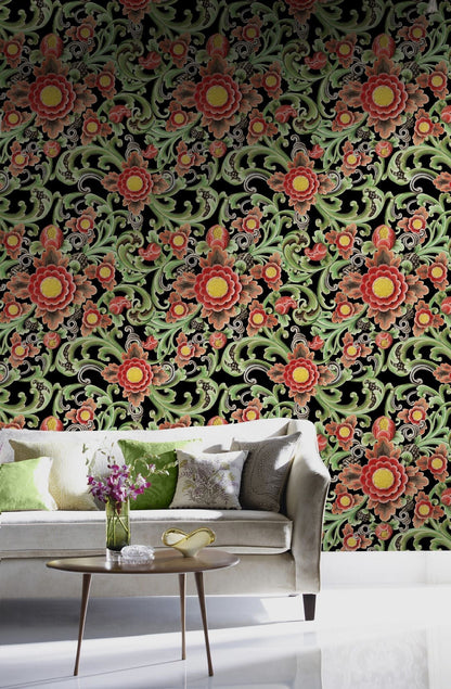 Floral Painting Wallpaper-Contract Furniture Store for hospitality, leisure & commercial projects