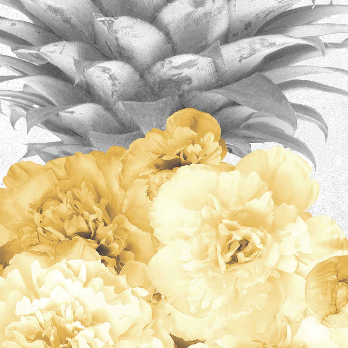 Floral Pineapple Feature Wallpaper-Contract Furniture Store for hospitality, leisure & commercial projects