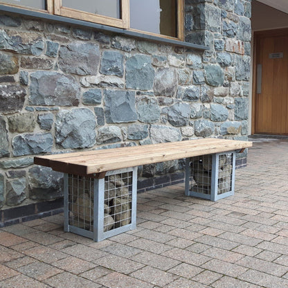 Gabion Bench-Contract Furniture Store for hospitality, leisure & commercial projects