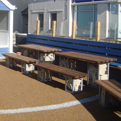 Gabion Bench-Contract Furniture Store for hospitality, leisure & commercial projects