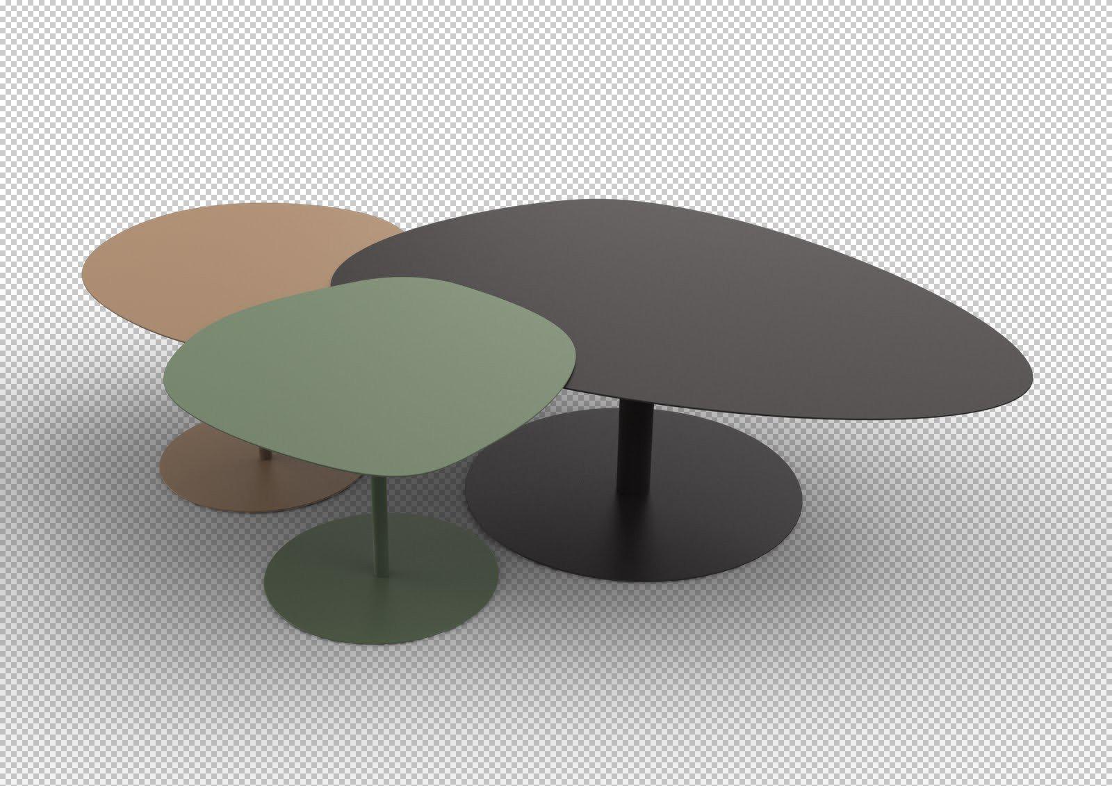 Galet XL Low Table-Matière Grise-Contract Furniture Store