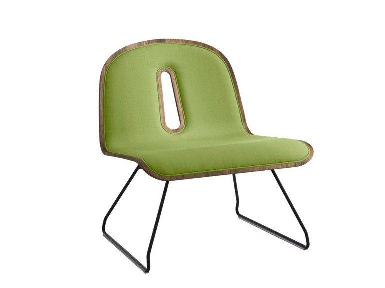 Gotham Woody Lounge Chair c/w Sled Base-Chairs & More-Contract Furniture Store