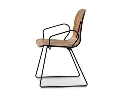 Gotham Woody Sled Armchair-Contract Furniture Store for hospitality, leisure & commercial projects