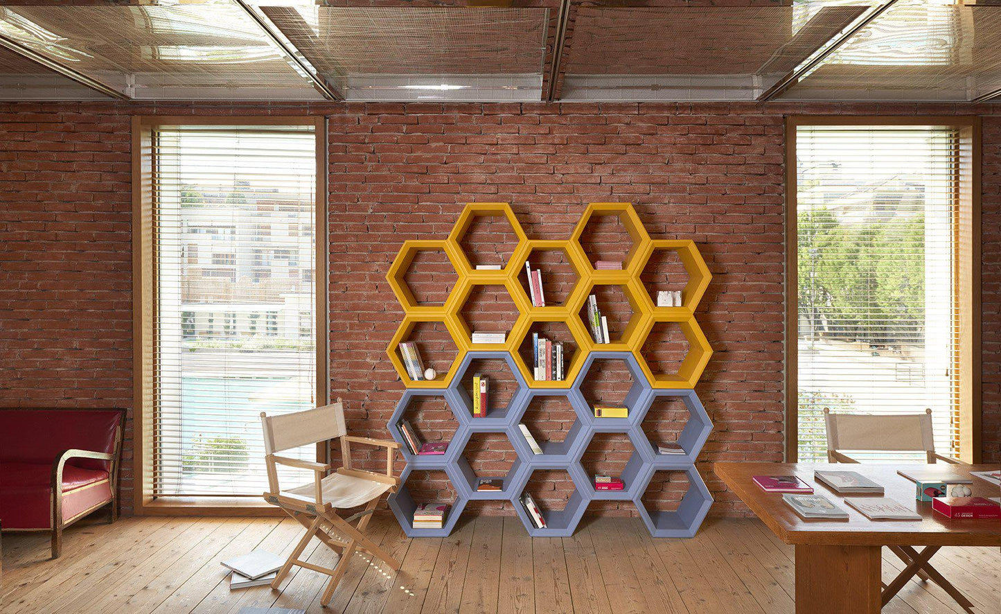 Hexa Bookcase-Contract Furniture Store