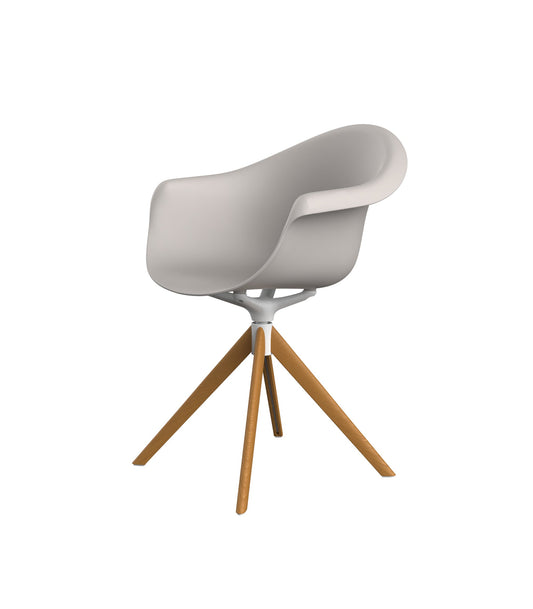 Incasso Wooden Swivel Armchair-Vondom-Contract Furniture Store