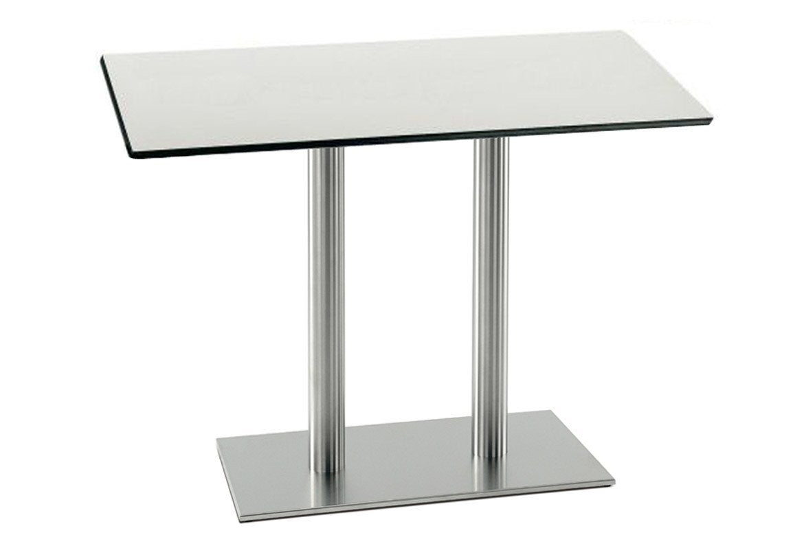 Inox Dining Rect RC Square Base-Pedrali-Contract Furniture Store