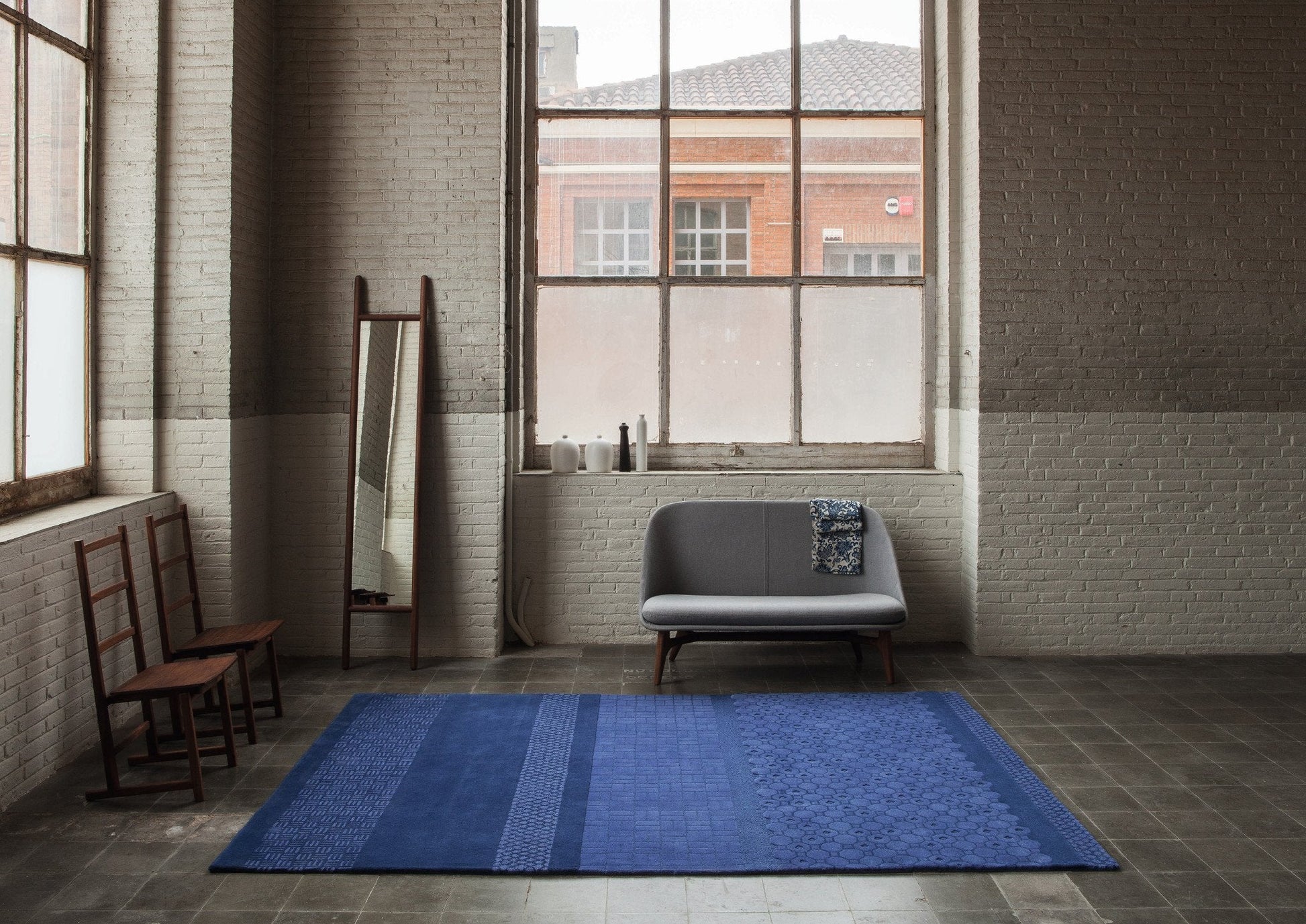 Jie Blue Rug-Nanimarquina-Contract Furniture Store