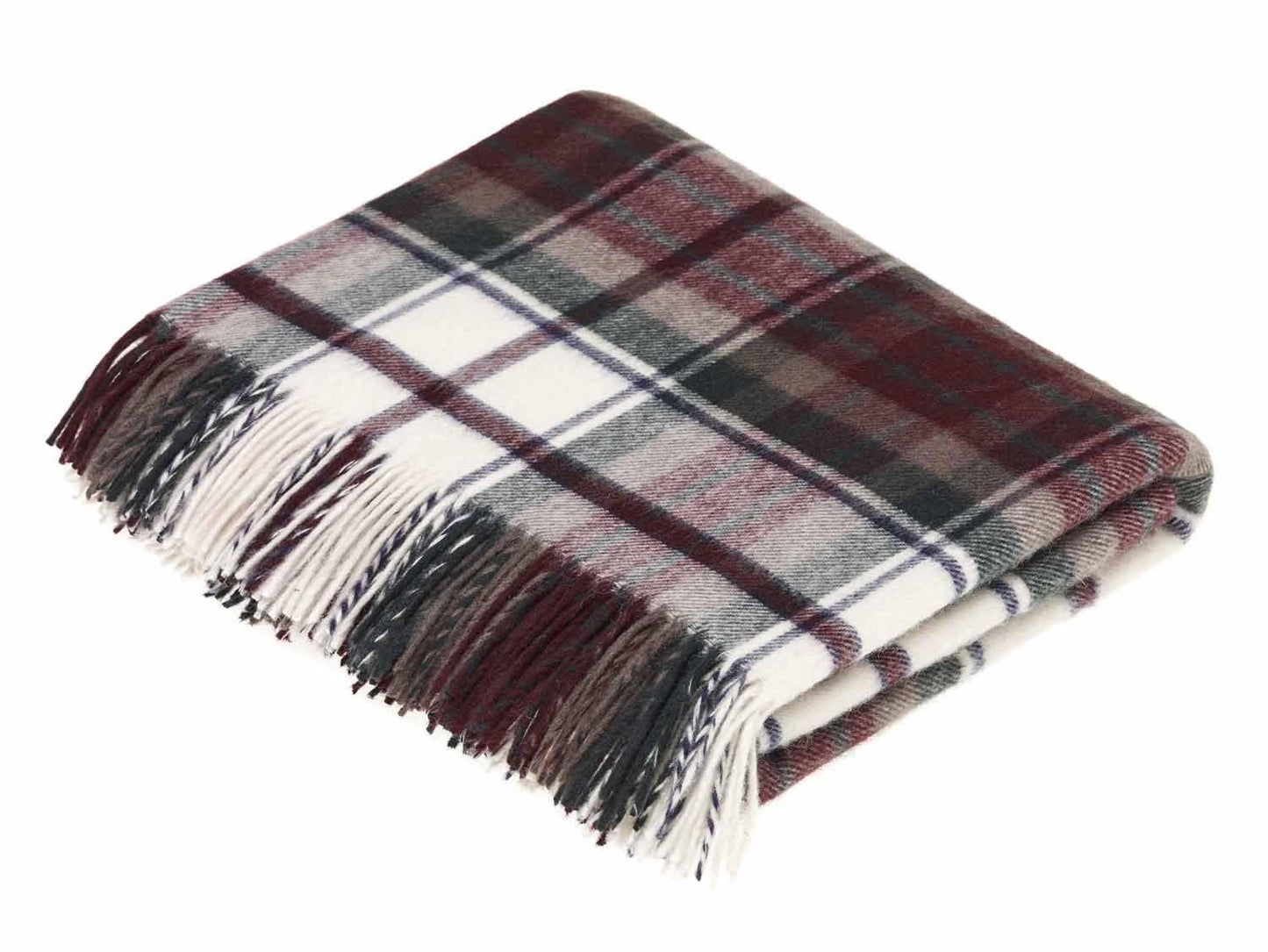 Lambswool Tartan Throw-Bronte by Moon-Contract Furniture Store