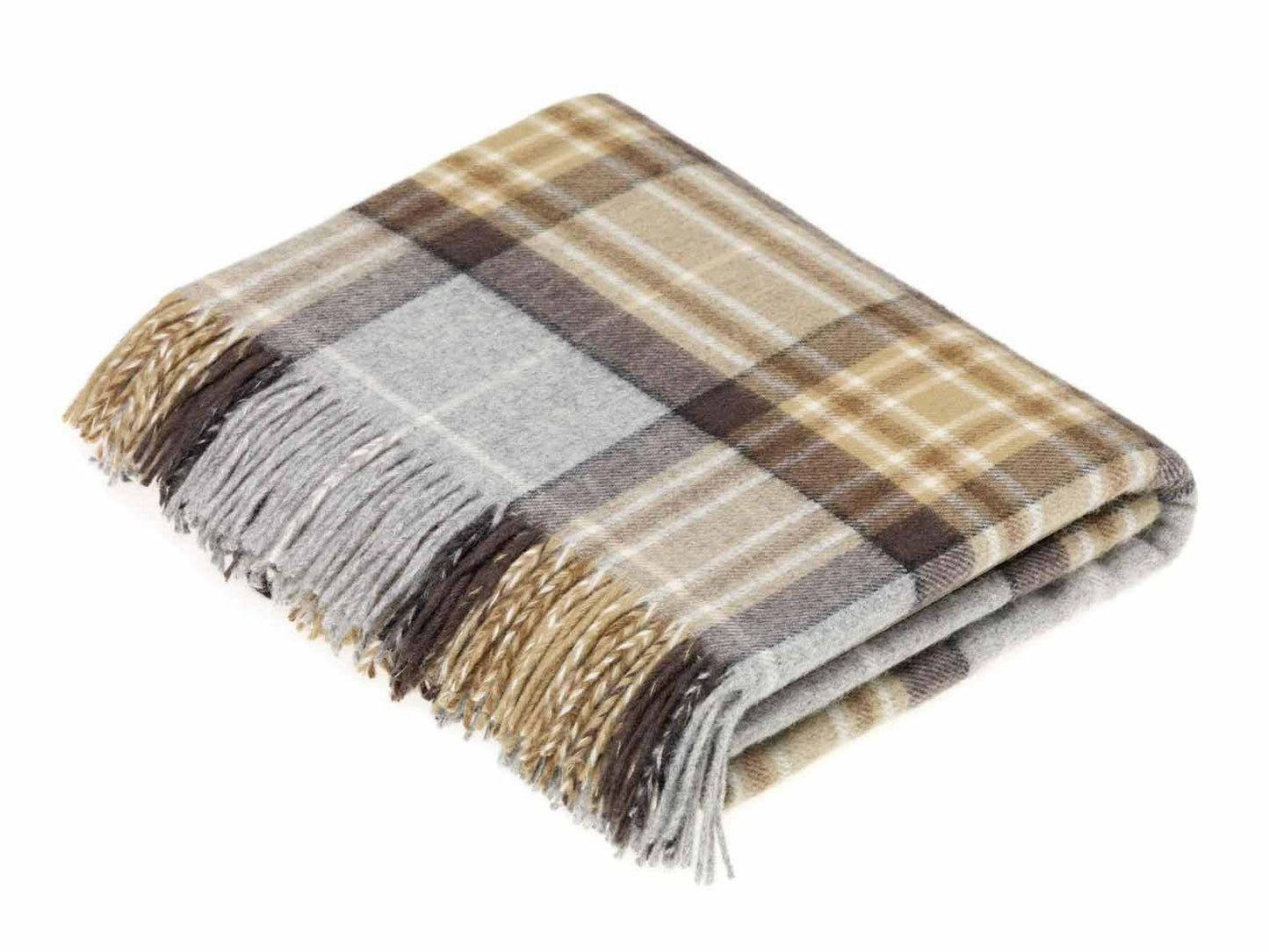 Lambswool Tartan Throw-Bronte by Moon-Contract Furniture Store