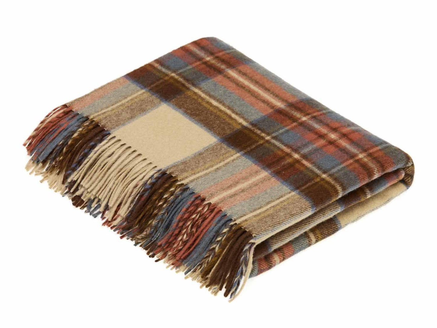 Lambswool Tartan Throw-Bronte by Moon-Contract Furniture Store