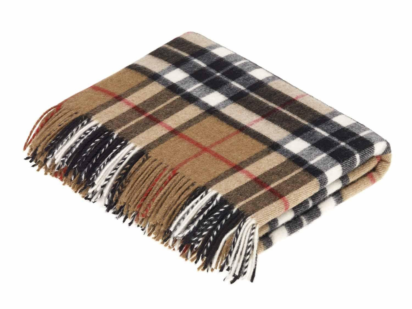 Lambswool Tartan Throw-Bronte by Moon-Contract Furniture Store