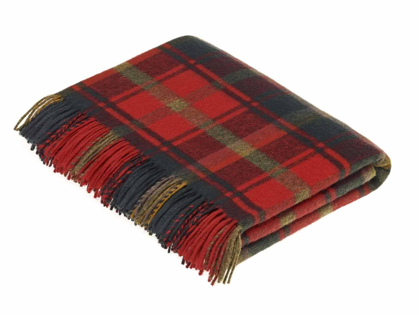 Lambswool Tartan Throw-Bronte by Moon-Contract Furniture Store