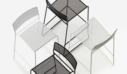 Log Mesh High Stool-Contract Furniture Store for hospitality, leisure & commercial projects