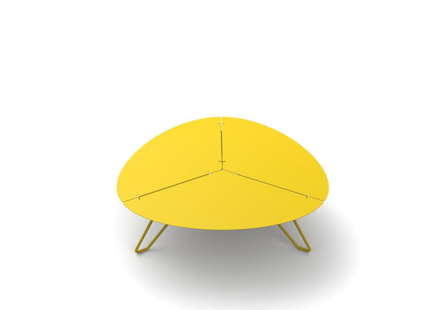 Loo Triangle Low Table-Matière Grise-Contract Furniture Store