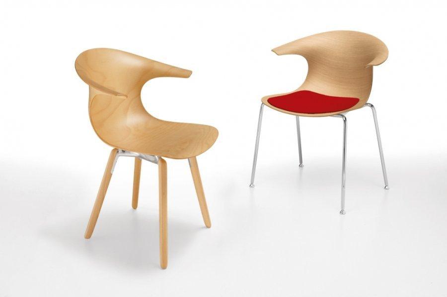 Loop 3D Side Chair c/w Wood Legs-Infiniti-Contract Furniture Store