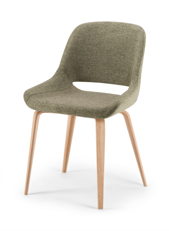 Magda 00 Side Chair c/w Wood Legs 2-Torre-Contract Furniture Store