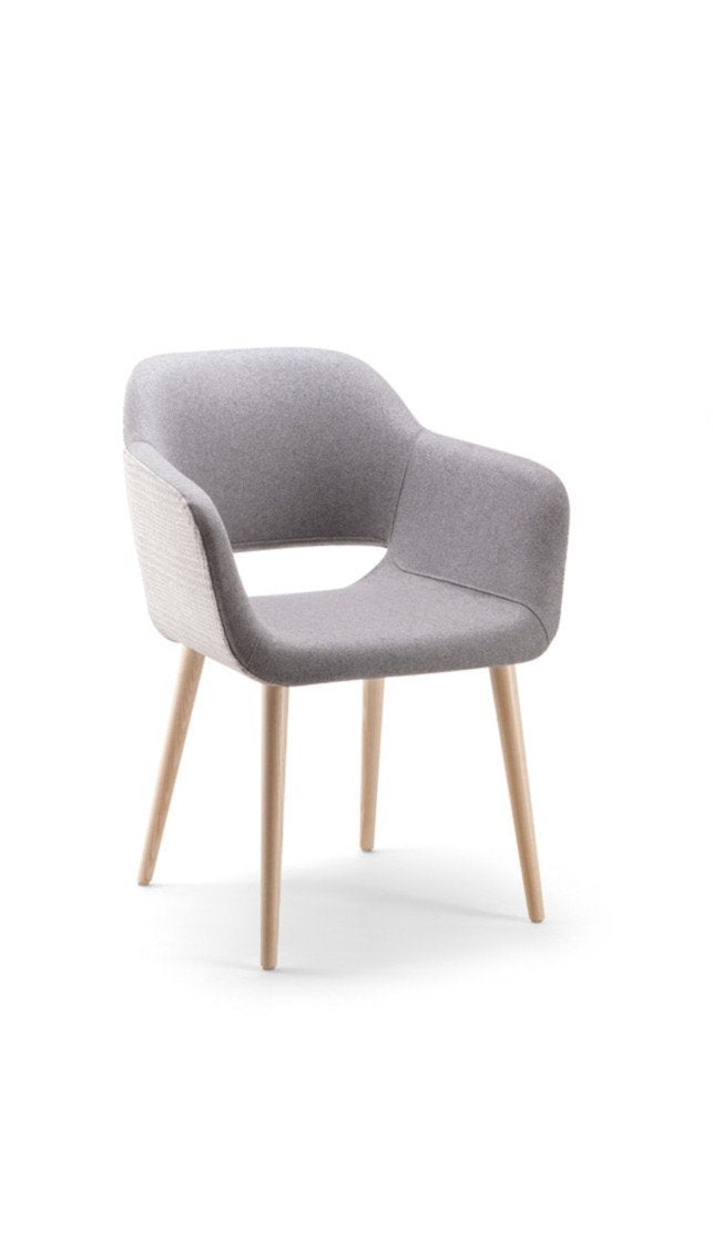 Magda 04 Armchair c/w Wood Legs-Torre-Contract Furniture Store