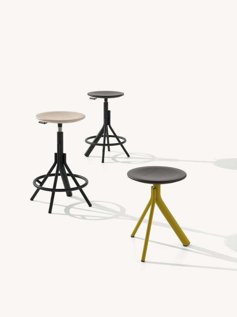 Main 1121 Low Stool-Et al. Metalmobil-Contract Furniture Store