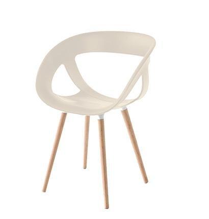 Moema Side Chair c/w Wood Legs-Gaber-Contract Furniture Store