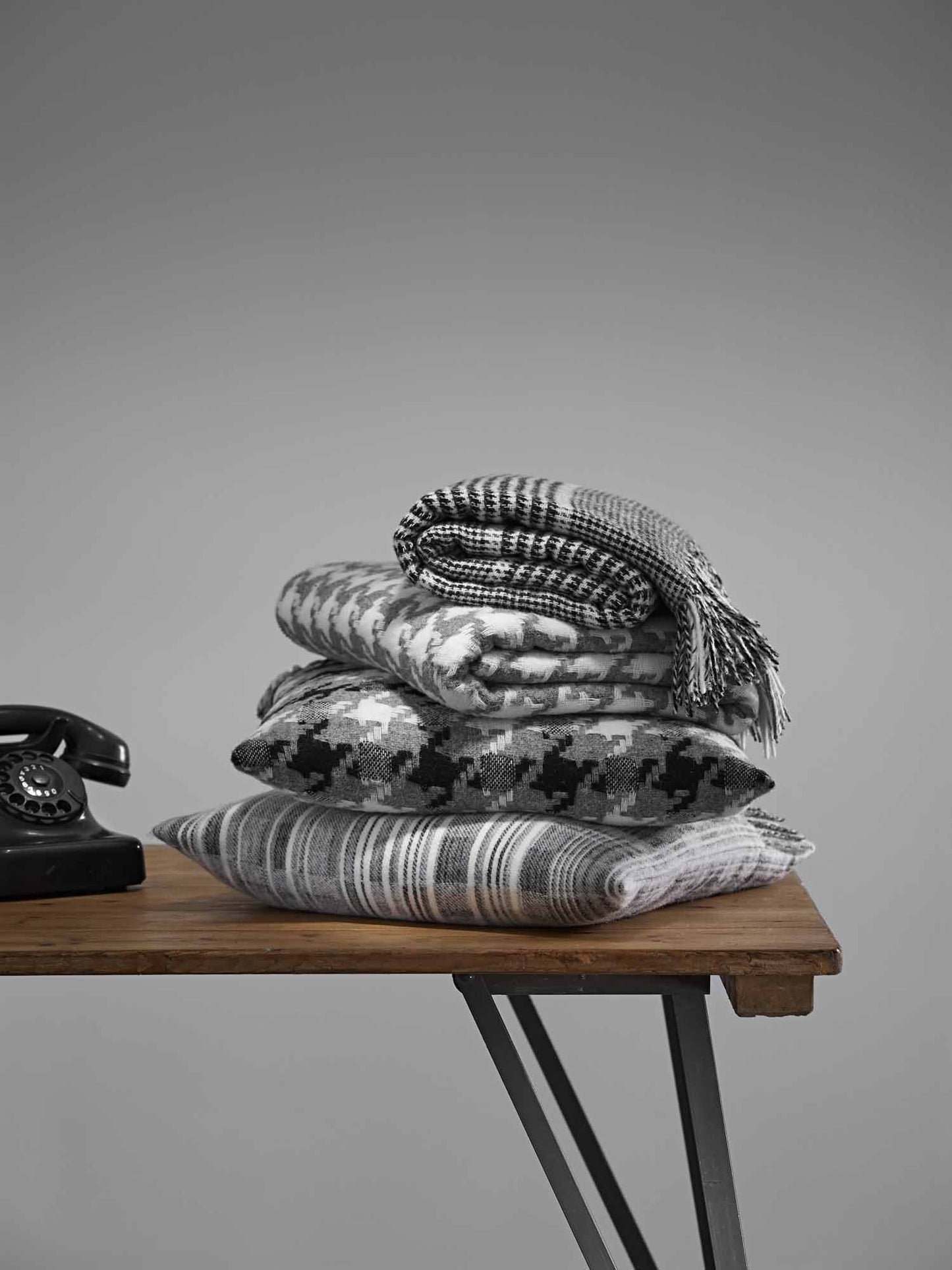 Monochrome Throw-Bronte by Moon-Contract Furniture Store