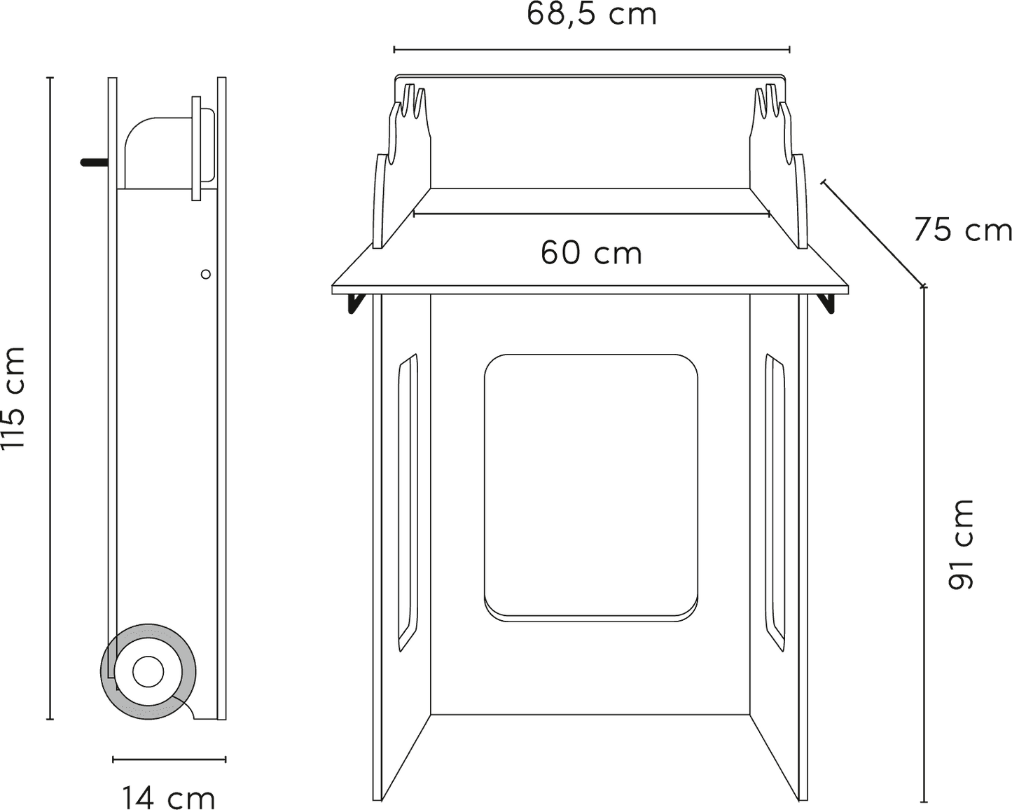 Mowi Mobile & Stable Changing Table-Contract Furniture Store