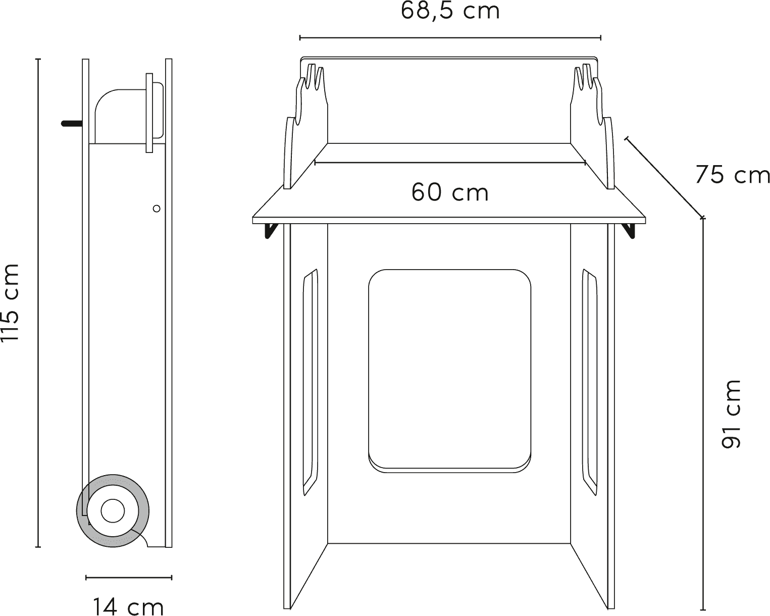 Mowi Mobile & Stable Changing Table-Contract Furniture Store