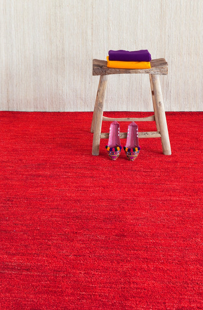 Natural Chobi Deep Red Rug-Contract Furniture Store for hospitality, leisure & commercial projects