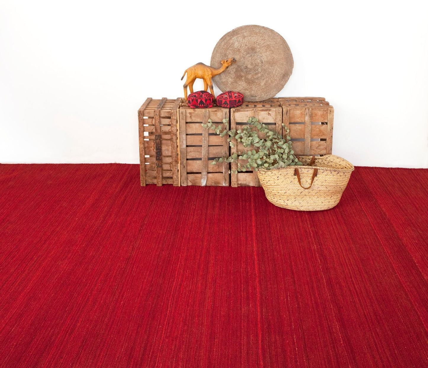 Natural Nomad Deep Red Rug-Nanimarquina-Contract Furniture Store