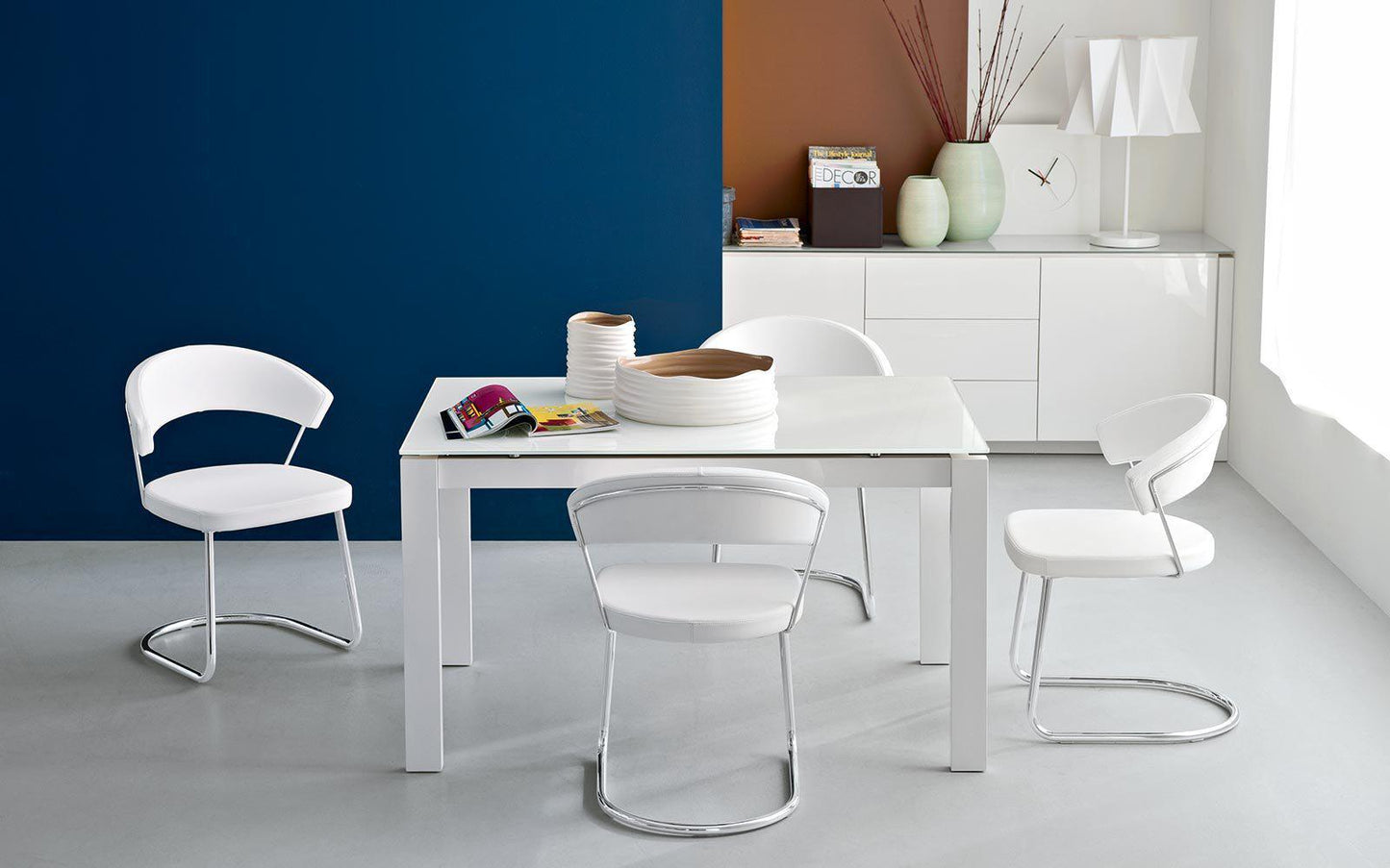 New York Side Chair c/w Cantilever Legs-Calligaris-Contract Furniture Store