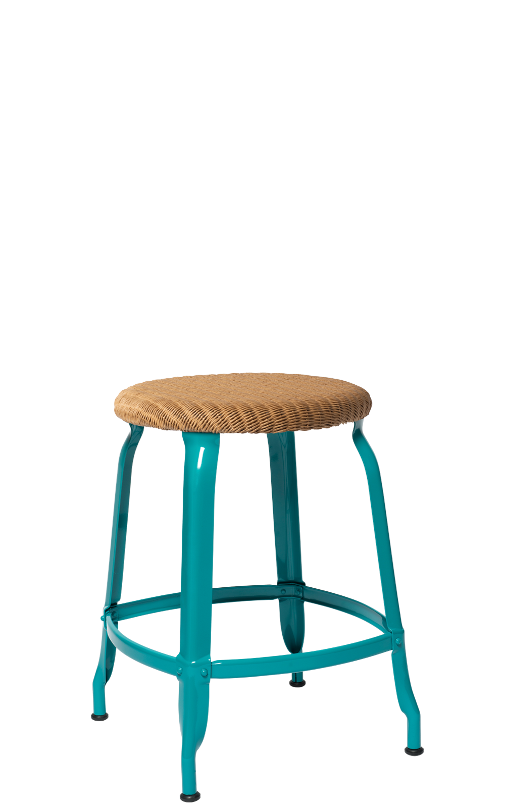 Nicolle® Loom & Metal Low Stool-Chaises Nicolle-Contract Furniture Store