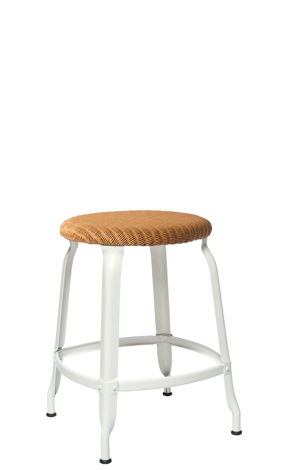 Nicolle® Loom & Metal Low Stool-Chaises Nicolle-Contract Furniture Store