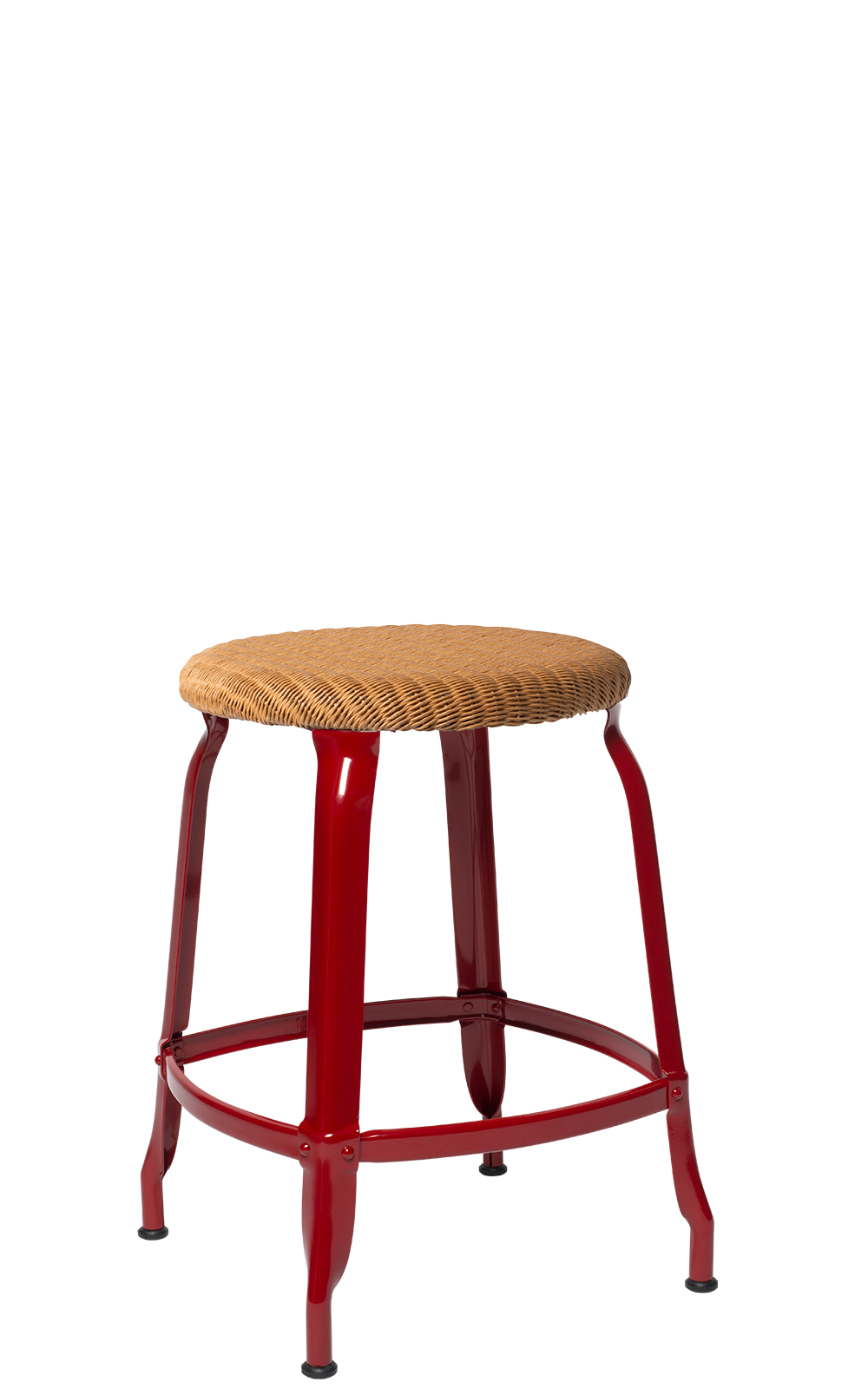 Nicolle® Loom & Metal Low Stool-Chaises Nicolle-Contract Furniture Store