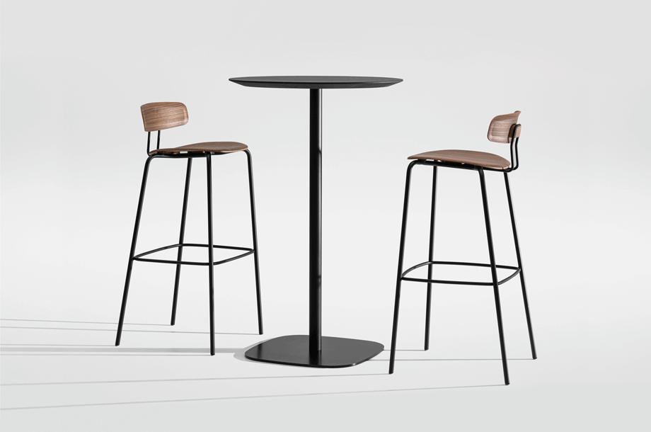 Okito Ply High Stool-Zeitraum-Contract Furniture Store