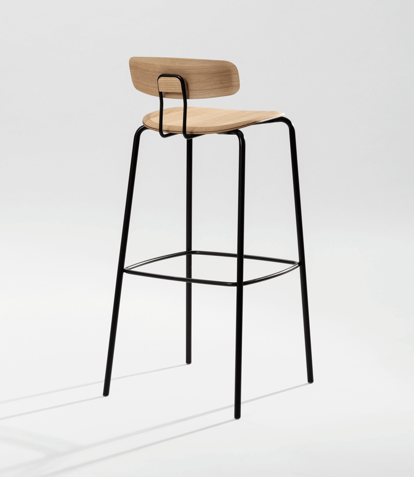 Okito Ply High Stool-Zeitraum-Contract Furniture Store