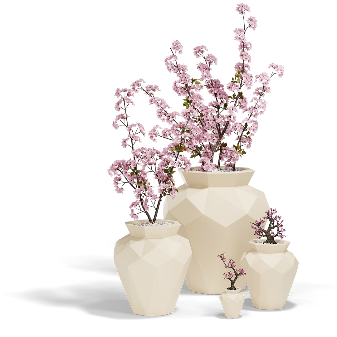 Origami Hanami Planters-Contract Furniture Store