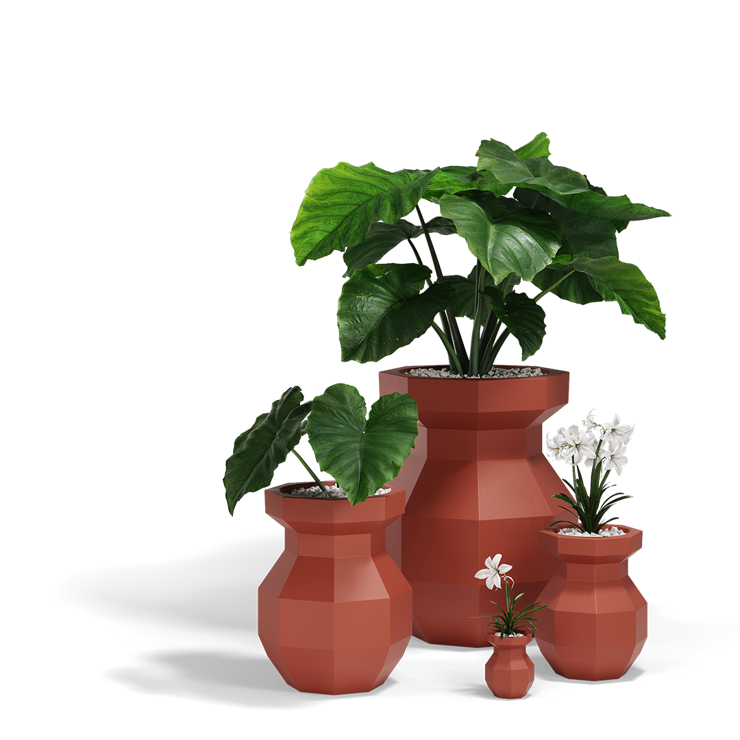 Origami Yuri Planters-Vondom-Contract Furniture Store